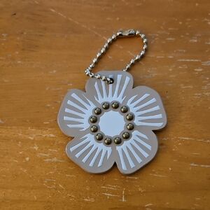 Coach Tea Rose Hangtag Keychain